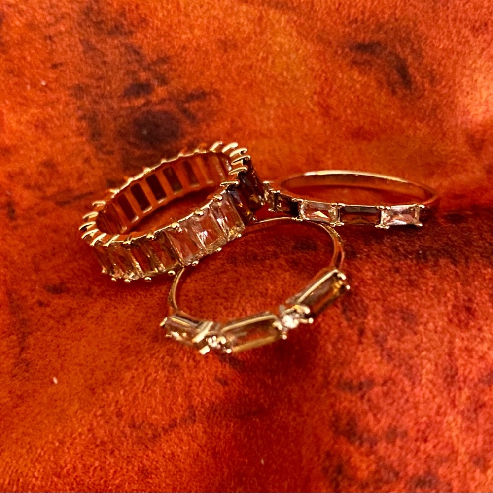 Anthropologie Triple Band Ring Set - Picture 3 of 4